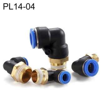 PL14-04 LAIZE Male Thread Elbow Pneumatic Quick Fitting Connector