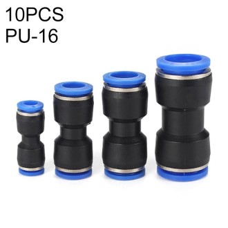 PU-16 LAIZE 10pcs PU Plastic Straight Pneumatic Quick Fitting Connector