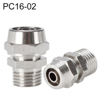 PC16-02 LAIZE Nickel Plated Copper Pneumatic Quick Fitting Connector