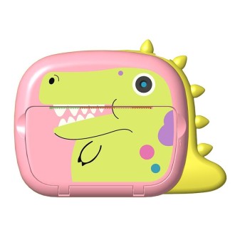 JJR/C V20 2.4 inch HD Screen Kids Instant Camera WiFi Printing Camera, Style:Dinosaur(Pink)