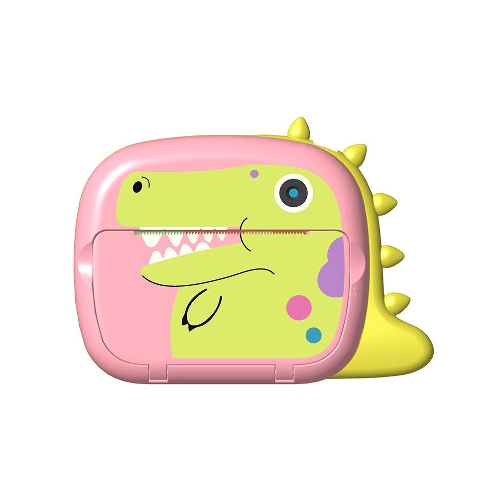 JJR/C V20 2.4 inch HD Screen Kids Instant Camera WiFi Printing Camera, Style:Dinosaur(Pink)