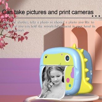 JJR/C V20 2.4 inch HD Screen Kids Instant Camera WiFi Printing Camera, Style:Dinosaur(Pink)