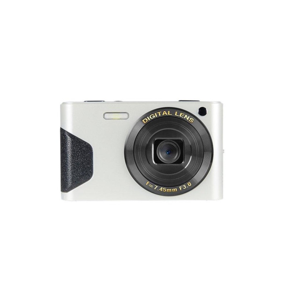 C8 4K  2.7-inch LCD Screen HD Digital Camera Retro Camera,Version: 48W Upgraded Version White