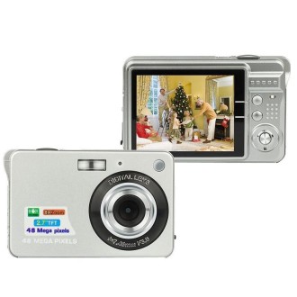 18 Million Pixel Entry-Level Digital Cameras Daily Recording Photos And Videos Macro Student Cameras(Silver)