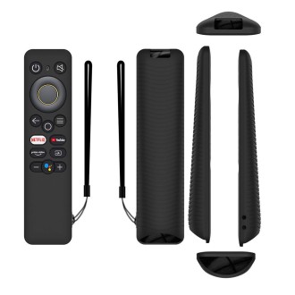 For Realme 32/43 Inch Y41 TV Remote Control All-Inclusive Anti-Drop Silicone Protective Case(Black)