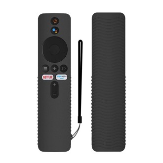 For Xiaomi 4K TV Stick Y48 Remote Control Anti-Drop Silicone Protective Cover(Black)