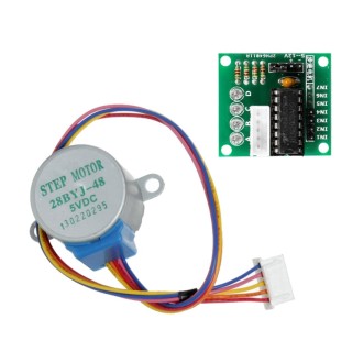 LDTR-WG0246 28YBJ-48 DC 5V 4 Phase 5 Wire Stepper Motor with ULN2003 Driver Board (Silver)