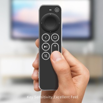 TPU Protective Case For Apple TV 4K 4th Siri Remote Control(Black)