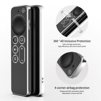 TPU Protective Case For Apple TV 4K 4th Siri Remote Control(Black)