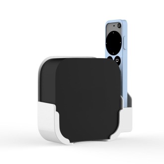 JV06T Set Top Box Bracket + Remote Control Protective Case Set for Apple TV(Black + Sky Blue)