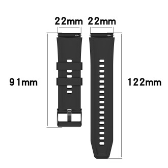 For OPPO Watch 4 Pro 22mm Solid Color Silicone Watch Band(Yellow)