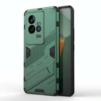 For vivo iQOO 11 5G Punk Armor 2 in 1 PC + TPU Shockproof Phone Case with Invisible Holder(Green)