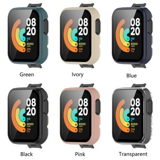 For Xiaomi Redmi Watch PC+ Toughened Film Protective Case(Lvory)