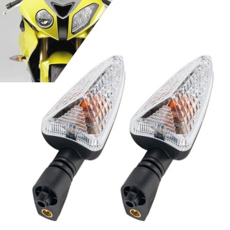 2pcs For BMW S1000RR / S1000XR Motorcycles LED Turn Signal Light, Long Handle (Transparent)