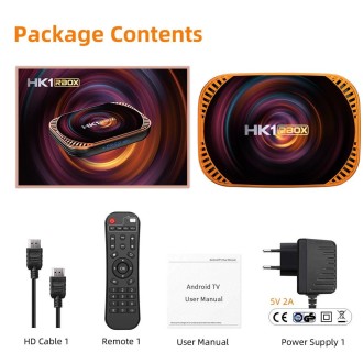 MECOOL HK1RBOX X4 4K TV Box, Android 11 Amlogic S905X4 CPU with RC 4GB+32GB(US Plug)