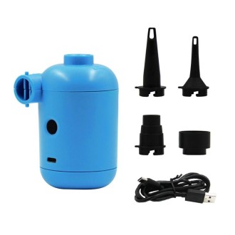 HT-426 USB Electric Air Pump for Rubber Boat Inflatable Bed (Blue)