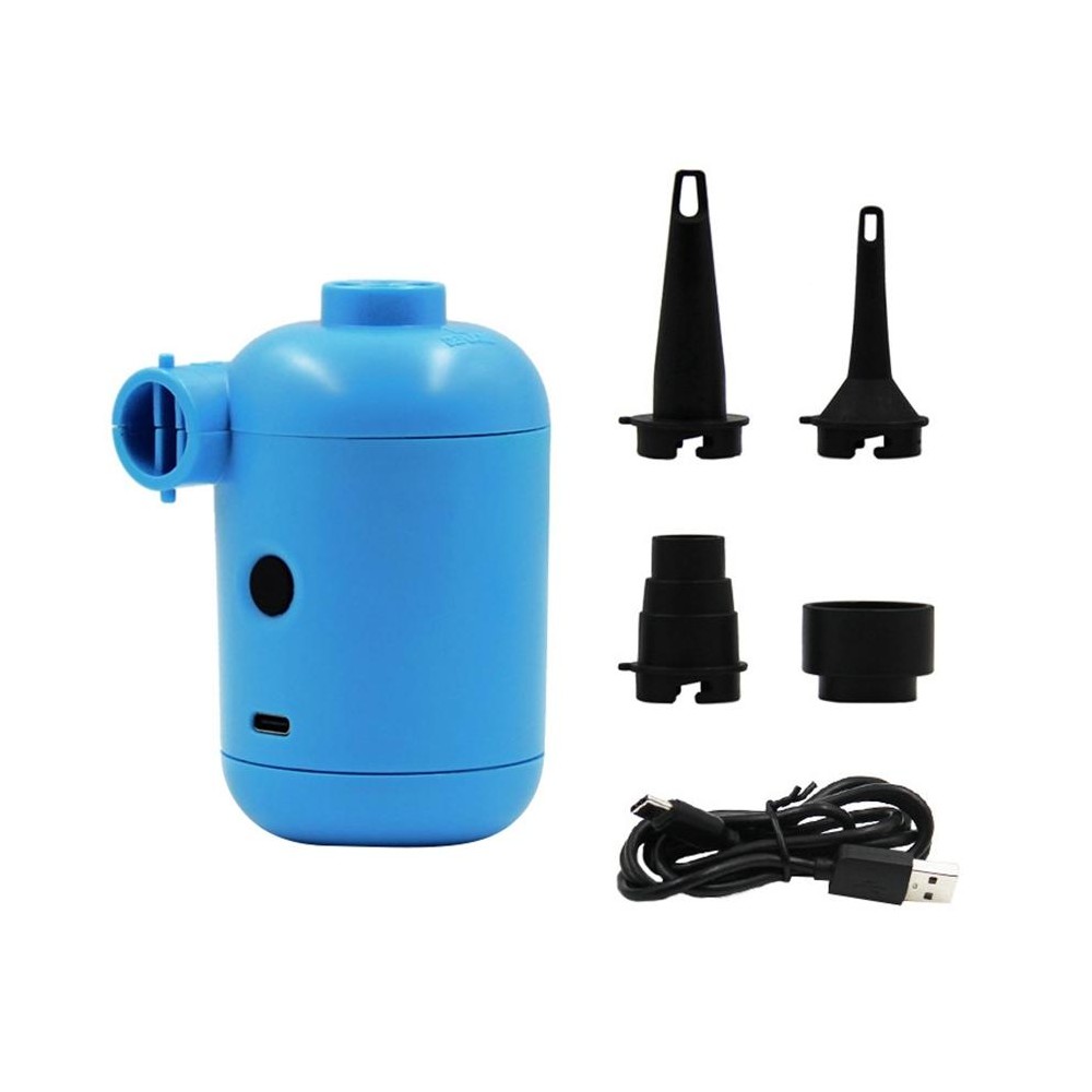 HT-426 USB Electric Air Pump for Rubber Boat Inflatable Bed (Blue)