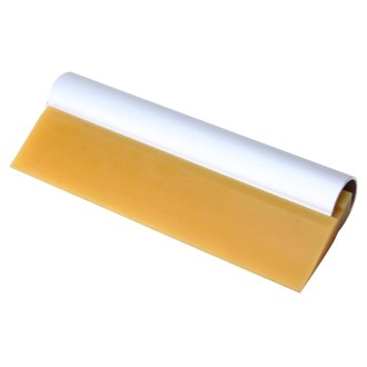 Car Auto Body Surface Window Wrapping Film Yellow Rubber Scraper Sticker Tool with Silver Metal Handle