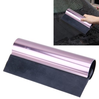 Car Auto Body Surface Window Wrapping Film Black Rubber Scraper Sticker Tool Black with Pink Metal Handle