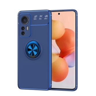 For Xiaomi 12 Ring Holder 360 Degree Rotating TPU Case(Blue)