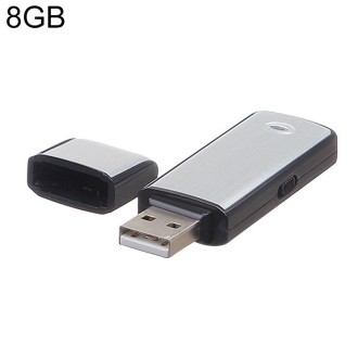 USB Voice Recorder + 8GB USB Flash Disk(Black)