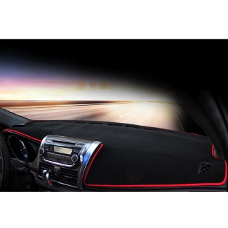 Dark Mat Car Dashboard Cover Car Light Pad Instrument Panel Sunscreen for 2014 Vios (Please note the model and year)(Red)