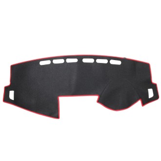 Dark Mat Car Dashboard Cover Car Light Pad Instrument Panel Sunscreen for 2014 Vios (Please note the model and year)(Red)