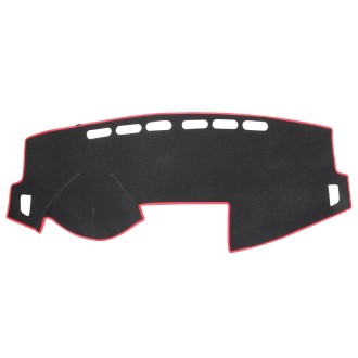 Dark Mat Car Dashboard Cover Car Light Pad Instrument Panel Sunscreen for 2014 Vios (Please note the model and year)(Red)