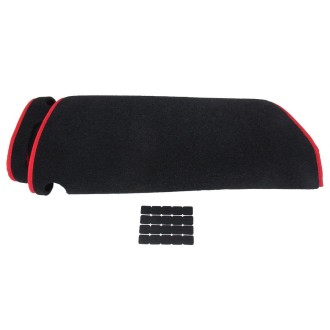 Dark Mat Car Dashboard Cover Car Light Pad Instrument Panel Sunscreen for 2014 Vios (Please note the model and year)(Red)