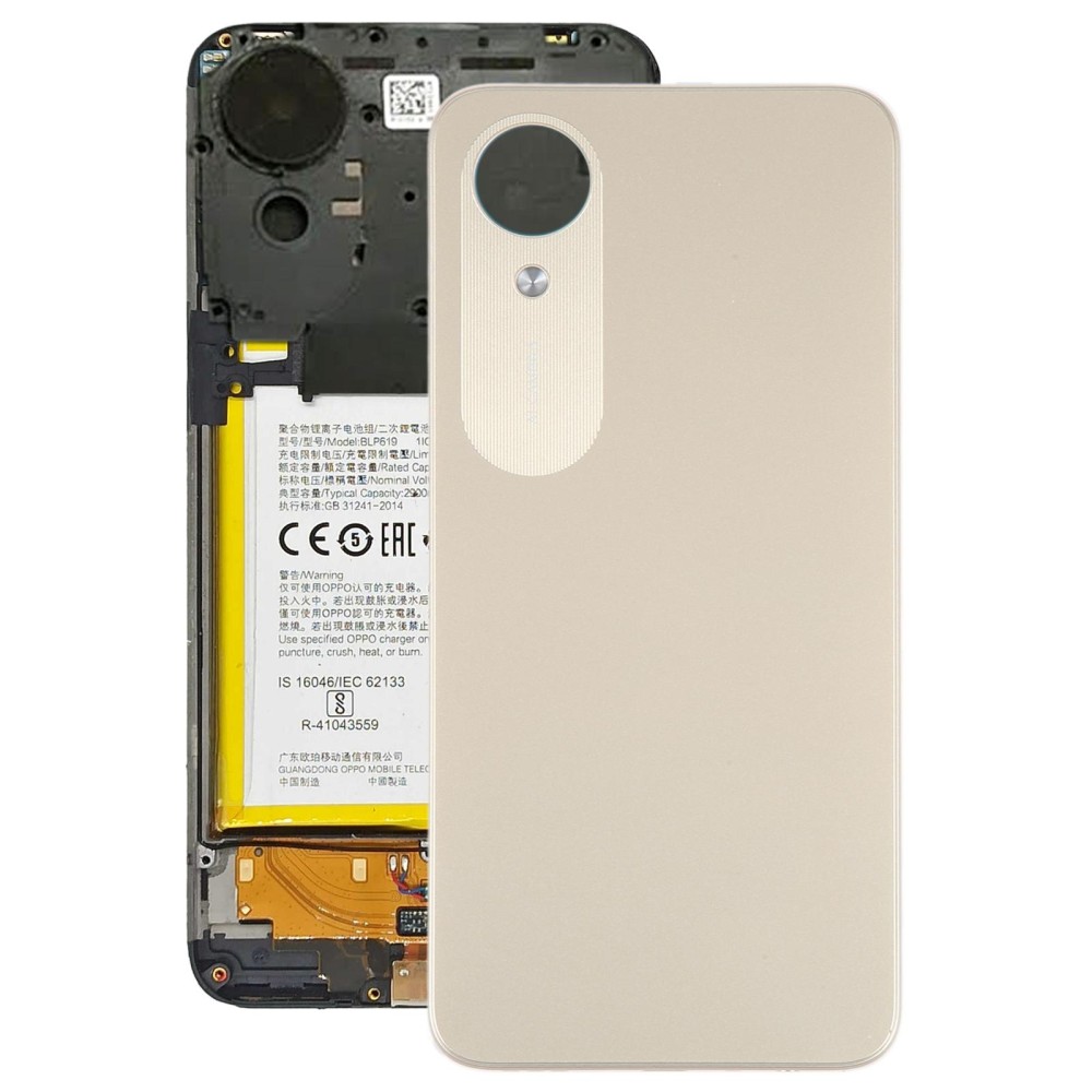 For OPPO A17K Original Battery Back Cover(Gold)