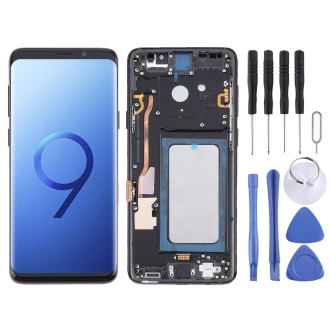 TFT LCD Screen for Samsung Galaxy S9+ SM-G965 Digitizer Full Assembly with Frame(Black)