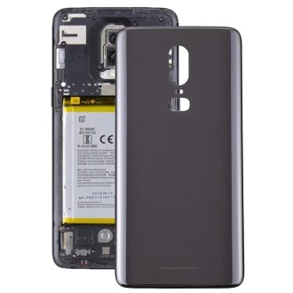 For OnePlus 6 Back Cover (Jet Black)