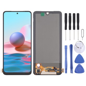 OLED Material LCD Screen and Digitizer Full Assembly for Xiaomi Redmi Note 10 4G / Redmi Note 10S / Redmi Note 11 SE India / Poc