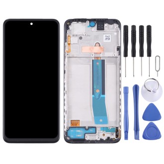 Original AMOLED LCD Screen and Digitizer Full Assembly with Frame for Xiaomi Redmi Note 11 4G 2201117TG