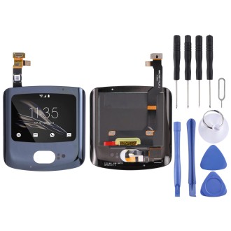 Original Secondary LCD Screen for Motorola Razr 5G with Digitizer Full Assembly (Black)