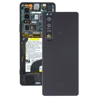 Original Battery Back Cover with Camera Lens for Sony Xperia 1 III(Black)