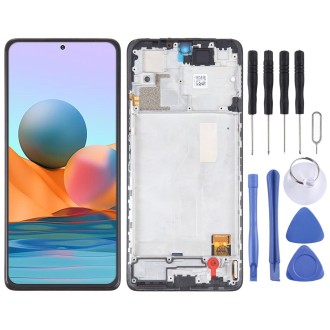 OLED Material LCD Screen For Xiaomi Redmi Note 10 Pro India Digitizer Full Assembly with Frame