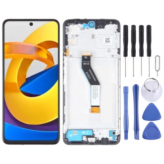 OEM Material LCD Screen For Xiaomi Poco M4 Pro 5G Digitizer Full Assembly with Frame