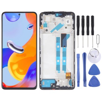 OLED Material LCD Screen For Xiaomi Redmi Note 11 Pro 4G Digitizer Full Assembly with Frame