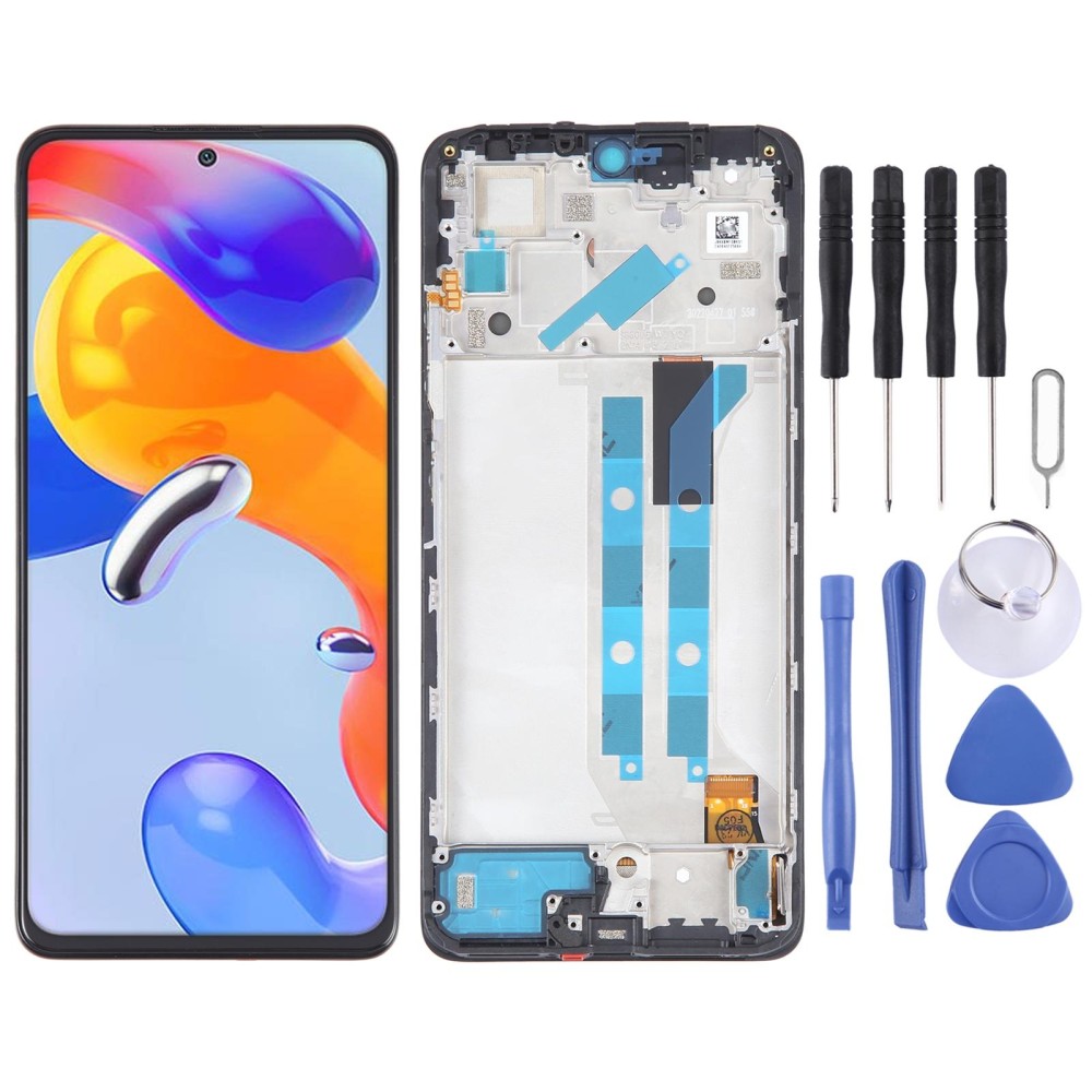 OLED Material LCD Screen For Xiaomi Redmi Note 11 Pro 5G Digitizer Full Assembly with Frame