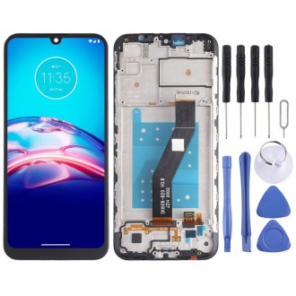 TFT LCD Screen for Motorola Moto E6S XT2053 XT2053-2 Digitizer Full Assembly with Frame (Black)