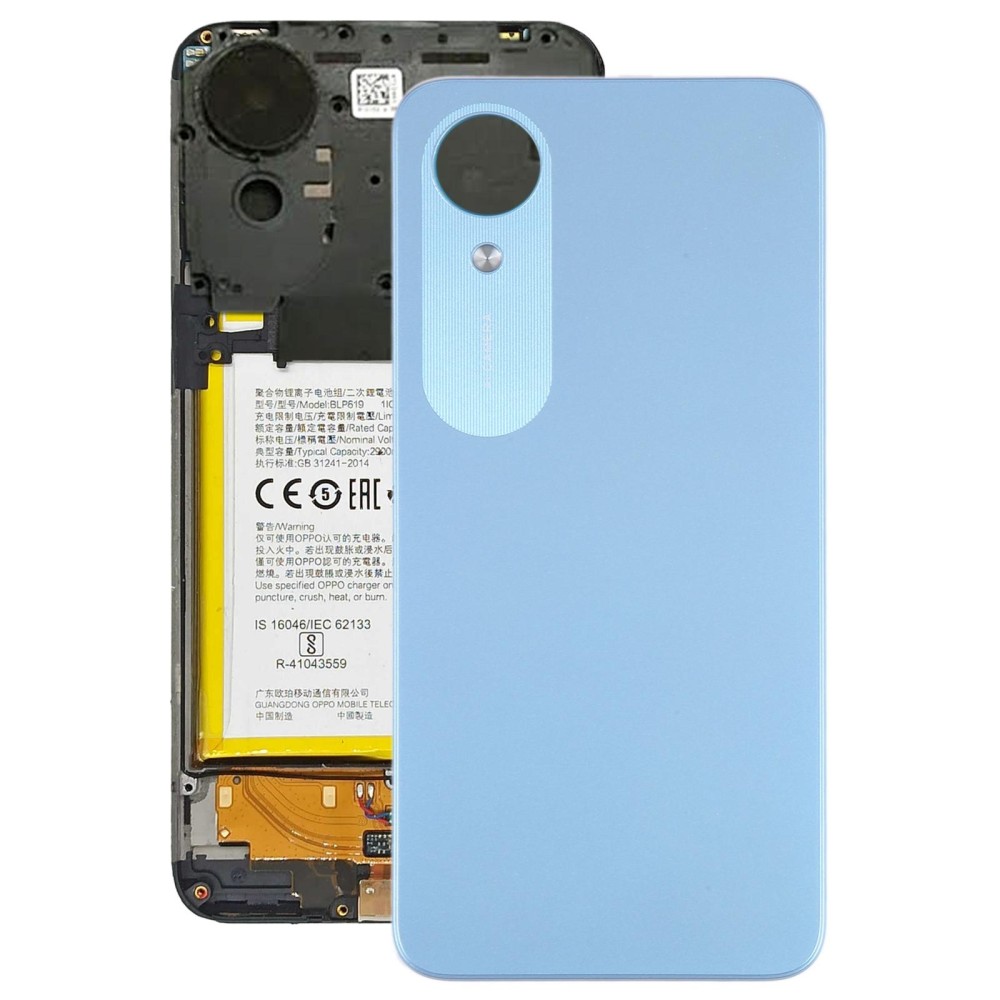 For OPPO A17K Original Battery Back Cover(Blue)