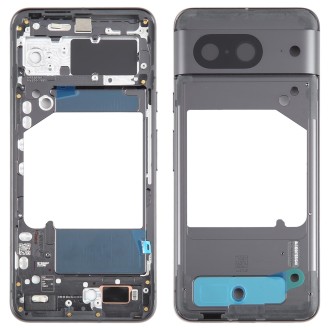 For Google Pixel 8 Original Front Housing LCD Frame Bezel Plate (Black)