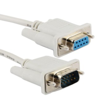 DB9 Male to Female RS232 9Pin Serial Extension Cable, Length: 1.5m