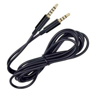 ZS0086 Standard Version Gaming Headphone Audio Cable for Logitech Astro A10 A40 A30 (Black)