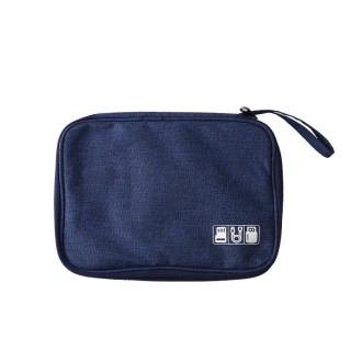 Power Hard Drive Digital Accessories Dustproof Storage Bag, Style: Data Cable Bag (Navy)