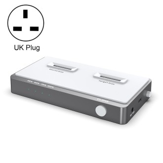 Usb 3.2 Gen2 Dual M.2 Solid State Drive Box Nvme Docking Station , UK Plug