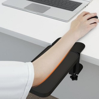 Computer Desk Rotatable Arm(Black Wooden Board)