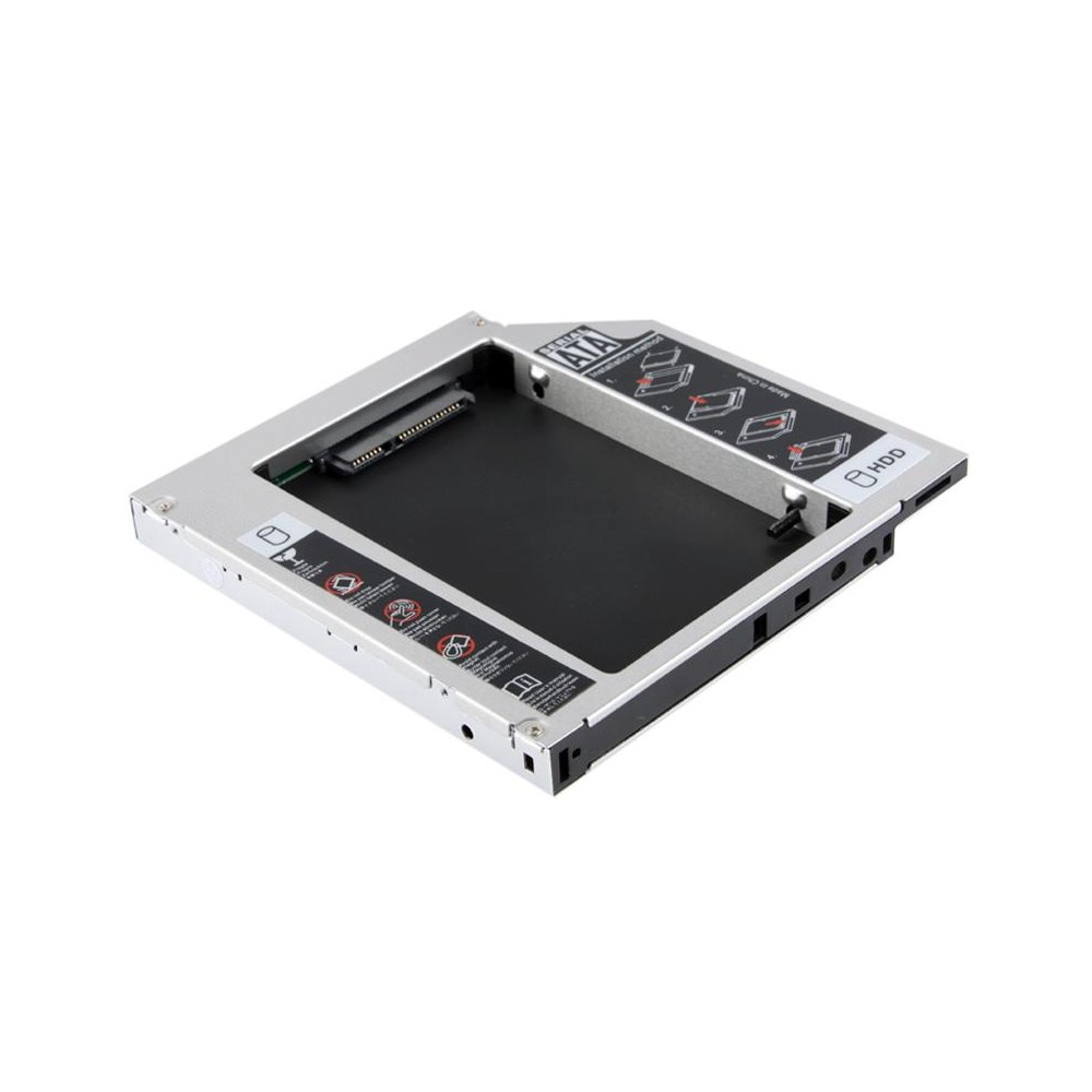 2.5 inch Universal Second HDD Caddy, SATA to SATA HDD Hard Drive Caddy, Thickness: 12.7mm