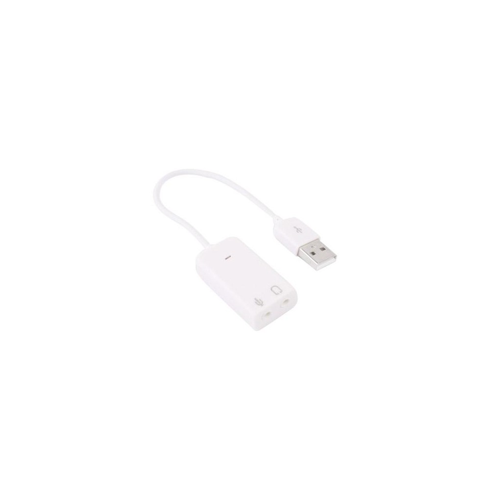 7.1 Channel USB 2.0 Sound Adapter, Plug and Play(White)